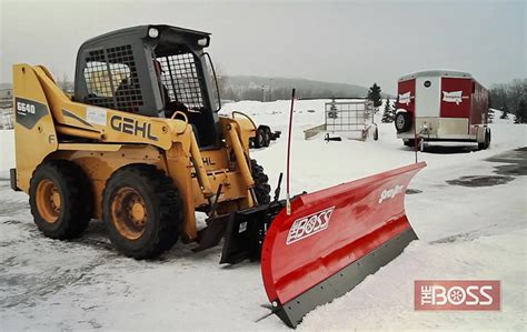 plow attachment for skid steer|boss skid steer snow plow.